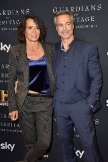 Ulrike Folkerts und Hannes Jaenicke beim Preview Screening der TV-Dokumentation Guardians of Heritage - Hüter der Geschichte im Bode Museum. Berlin, 07.11.2017