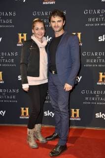 Lenn Kudrjawizki mit Ehefrau Nora beim Preview Screening der TV-Dokumentation Guardians of Heritage - Hüter der Geschichte im Bode Museum. Berlin, 07.11.2017