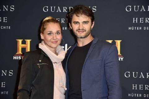 Lenn Kudrjawizki mit Ehefrau Nora beim Preview Screening der TV-Dokumentation Guardians of Heritage - Hüter der Geschichte im Bode Museum. Berlin, 07.11.2017