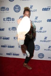 LOS ANGELES CA NOVEMBER 7 Zoe Bell at Photo Op For Hulu s Obey Giant at the The Theatre at Ace Hotel in Los Angeles California on November 7 2017 Copyright: xFayexSadoux