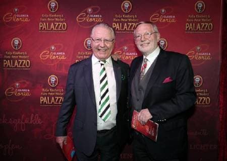 Heinz Hormann, Hans-Peter Wodarz bei der Palazzo-Premiere Glanz und Gloria im Spiegelpalast in der Hertzallee Bahnhof Zoo Berlin.