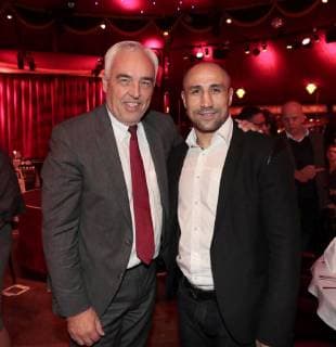 Hans Reiner Schroeder, Arthur Abraham bei der Palazzo-Premiere Glanz und Gloria im Spiegelpalast in der Hertzallee Bahnhof Zoo Berlin.