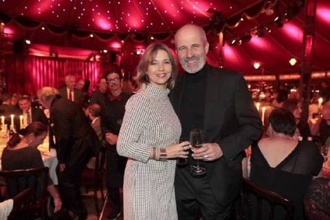 Tina Ruland, Claus G. Oeldorp bei der Palazzo-Premiere Glanz und Gloria im Spiegelpalast in der Hertzallee Bahnhof Zoo Berlin.