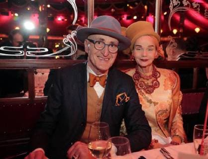 Guenther Anton Krabbenhoefer, Britt Kanja bei der Palazzo-Premiere Glanz und Gloria im Spiegelpalast in der Hertzallee Bahnhof Zoo Berlin.