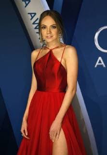 Danielle Bradbery walks the red carpet as she arrives for the 51st Annual Country Music Association Awards on November 8, 2017 at the Bridgestone Arena in Nashville.  NAS20171108110 JOHNxSOMMERSxII