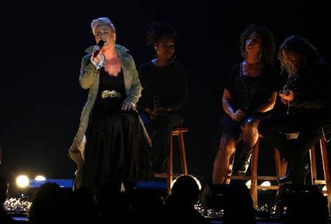 Pink performs at the 51st Annual Country Music Association Awards on November 8, 2017 at the Bridgestone Arena in Nashville.  NAS20171108281 JOHNxSOMMERSxII
