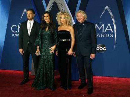 Little Big Town arrives for the 51st Annual Country Music Association Awards on November 8, 2017 at the Bridgestone Arena in Nashville.  NAS20171108379 JOHNxSOMMERSxII