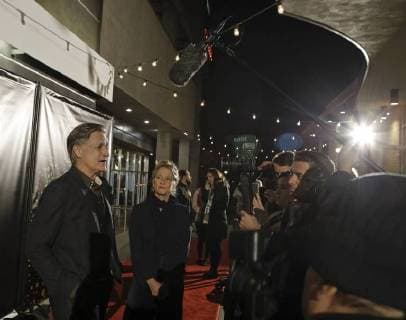 November 8, 2017 - Denver, Colorado, U.S - Actor BILL PULLMAN, left, from the movie The Ballad of Lefty Brown poses for photos on the Red Carpet at the Sie Film Center Wed. night. Denver U.S. - ZUMAav4_ 20171108_zaf_av4_014 Copyright: xHectorxAcevedox