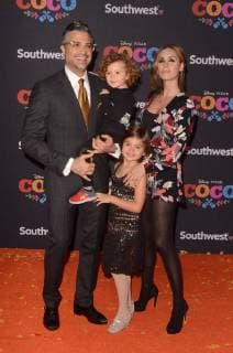 LOS ANGELES CA NOVEMBER 08 Jaime Camil Heidi Balvanera Elena Camil and Jaime Camil III arriving at Disney Pixar s Coco premiere at El Capitan Theatre on November 8 2017 in Los Angeles California Copyright: xDavidxEdwardsx