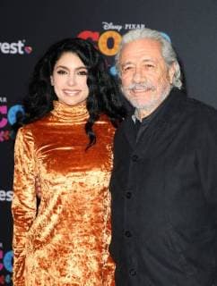 HOLLYWOOD CA NOVEMBER 8 Vanessa Lyon Edward James Olmos at The U S Premiere of Disney Pixar s Coco at the El Capitan Theatre in Hollywood California on November 8 2017 Copyright: xFayexSadoux
