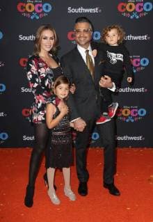 HOLLYWOOD CA NOVEMBER 8 Jaime Camil Heidi Balvanera Elena Camil Jaime III Camil at The U S Premiere of Disney Pixar s Coco at the El Capitan Theatre in Hollywood California on November 8 2017 Copyright: xFayexSadoux
