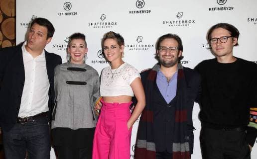 LOS ANGELES CA NOVEMBER 9 Michael A Pruss Amy Emmerich Kristen Stewart David Shapiro Josh Kaye at the Los Angeles Premiere of Come Swim at the Landmark Theater in Los Angeles California on November 9 2017 Copyright: xFayexSadoux