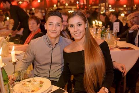 Palazzo-Premiere in Stuttgart Die Dinner-Show PALAZZO geht mit dem neuen Programm Kuriositäten in die 14. Spielzeit. Kunstturner Marcel Nguyen mit Freundin Michelle Timm Copyright: 7aktuell.dex xOskarxEyb