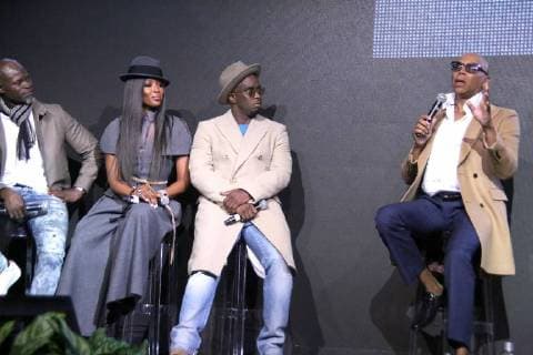 November 10, 2017 - New York, N.Y, USA - DJIMON HOUNSOU, NAOMI CAMPBELL , SEAN DIDDY COMBS , RU PAUL attend the Pirelli 2018 Calendar by Tim Walker Event and Press Conference.The Pierre Hotel, NYC.November 10, 2017.Photos by , Globe Photos Inc. New York USA - ZUMAms4_ 20171110_zaa_ms4_007 Copyright: xSoniaxMoskowitzx