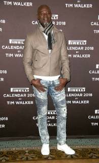 November 10, 2017 - New York, N.Y, USA - DJIMON HOUNSOU attends the Pirelli 2018 Calendar by Tim Walker Event and Press Conference.The Pierre Hotel, NYC.November 10, 2017.Photos by , Globe Photos Inc. New York USA - ZUMAms4_ 20171110_zaa_ms4_024 Copyright: xSoniaxMoskowitzx