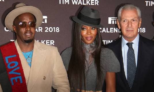 November 10, 2017 - New York, N.Y, USA - SEAN DIDDY COMBS, NAOMI CAMPBELL, MARCO TRONCHETTI PROVERA attend the Pirelli 2018 Calendar by Tim Walker Event and Press Conference.The Pierre Hotel, NYC.November 10, 2017.Photos by , Globe Photos Inc. New York USA - ZUMAms4_ 20171110_zaa_ms4_034 Copyright: xSoniaxMoskowitzx