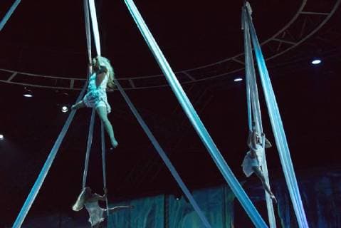 November 11, 2017 - Camarillo, California, USA - Cast members preform during the Cavalia Odysseo Celebrity Red Carpet Premiere under the White Big Top in Camarillo, California on November 11, 2017. Camarillo USA - ZUMAg139 20171111_zap_g139_006 Copyright: xDougxGiffordx