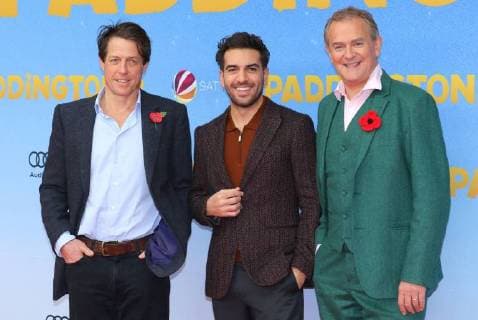 Hugh Grant + Elyas MÕBarek + Hugh Bonneville bei der Filmpremiere - Paddington 2 - im Kino Zoo Palast, Zoopalast, in der Hardenbergstrasse 29A, Berlin Copyright imago stock&people GmbH Tinkeres Datum: 12.11.2017 Film Paddington 2