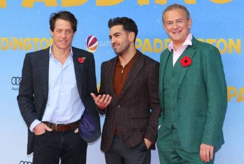 Hugh Grant + Elyas MÕBarek + Hugh Bonneville bei der Filmpremiere - Paddington 2 - im Kino Zoo Palast, Zoopalast, in der Hardenbergstrasse 29A, Berlin Copyright imago stock&people GmbH Tinkeres Datum: 12.11.2017 Film Paddington 2