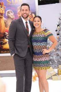 Zachary Levi, Gina Rodriguez at the Premiere of Sony Pictures Animation s The Star held at the Regency Village Theatre in Westwood, CA, November 12, 2017.  Copyright: xJosephxMartinezx 33475_001JM