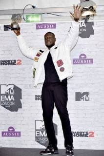Stormzy bei der Verleihung der MTV European Music Awards 2017 in der Wembley Arena. London, 12.11.2017