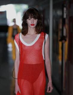 A model presents creations of the Mexican brand ManCandy Spring Summer 2018 during Mexico s Fashion Week at the Buenavista Suburban Train Station in Mexico City, Mexico, 13 November 2017. Mexico Fashion Week !ACHTUNG: NUR REDAKTIONELLE NUTZUNG!  Copyright: xMarioxGuzmánx MEX002 20171113-636462118005157333