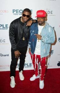 Usher Raymond IV and Jermaine Dupri attend the premiere of The Orchard s People You May Know at the Pacific Theatres The Grove on November 13, 2017 in Los Angeles, California USA 2017 The premiere of The Orchard s People You May Know at the Pacific Theatres The Grove in Los Angeles, California  Copyright: xMSUxStudiox