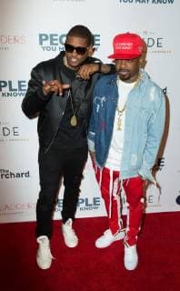 Usher Raymond IV and Jermaine Dupri attend the premiere of The Orchard s People You May Know at the Pacific Theatres The Grove on November 13, 2017 in Los Angeles, California USA 2017 The premiere of The Orchard s People You May Know at the Pacific Theatres The Grove in Los Angeles, California  Copyright: xMSUxStudiox