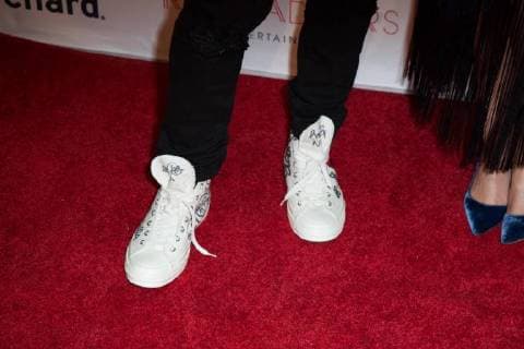 Usher Raymond IV and Kaily Smith, shoe detail, attend the premiere of The Orchard s People You May Know at the Pacific Theatres The Grove on November 13, 2017 in Los Angeles, California USA 2017 The premiere of The Orchard s People You May Know at the Pacific Theatres The Grove in Los Angeles, California  Copyright: xMSUxStudiox