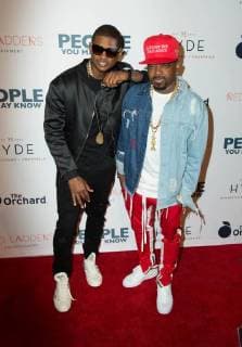 Usher Raymond IV and Jermaine Dupri attend the premiere of The Orchard s People You May Know at the Pacific Theatres The Grove on November 13, 2017 in Los Angeles, California USA 2017 The premiere of The Orchard s People You May Know at the Pacific Theatres The Grove in Los Angeles, California  Copyright: xMSUxStudiox
