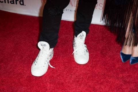 Usher Raymond IV and Kaily Smith, shoe detail, attend the premiere of The Orchard s People You May Know at the Pacific Theatres The Grove on November 13, 2017 in Los Angeles, California USA 2017 The premiere of The Orchard s People You May Know at the Pacific Theatres The Grove in Los Angeles, California  Copyright: xMSUxStudiox