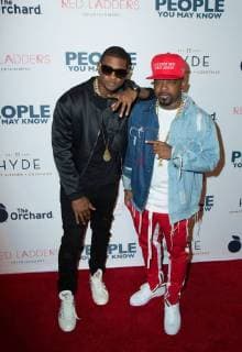 Usher Raymond IV and Jermaine Dupri attend the premiere of The Orchard s People You May Know at the Pacific Theatres The Grove on November 13, 2017 in Los Angeles, California USA 2017 The premiere of The Orchard s People You May Know at the Pacific Theatres The Grove in Los Angeles, California  Copyright: xMSUxStudiox