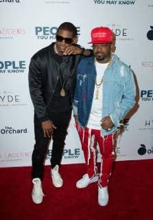 Usher Raymond IV and Jermaine Dupri attend the premiere of The Orchard s People You May Know at the Pacific Theatres The Grove on November 13, 2017 in Los Angeles, California USA 2017 The premiere of The Orchard s People You May Know at the Pacific Theatres The Grove in Los Angeles, California  Copyright: xMSUxStudiox