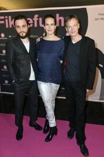 Franz Rogowski, Saralisa Volm und Jan Henrik Stahlberg bei der Premiere des Kinofilms Fikkefuchs im Kino International. Berlin, 14.11.2017