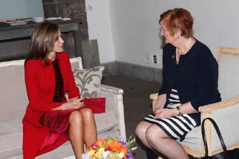 November 15, 2017 - Mexico Df, Mexico, Spain - Queen Letizia of Spain attends a meeting with Sanchia Aranda, President of The Union for International Cancer Control s (UICC)on November 14, 2017 in Mexico. Mexico Df Spain  - ZUMAg15_ 20171115_zaf_g15_005 Copyright: xJackxAbuinx
