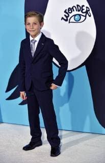 Jacob Tremblay arrives for the premiere of Wonder at the Regency Village Theatre in Los Angeles on November 14, 2017.  LAP2017111409 CHRISTINExCHEW