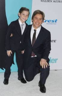 November 14, 2017 - Los Angeles, California, United States - November 14h 2017 - Los Angeles, California USA - Actor JACOB TREMBLAY, Director STEPHEN CHBOSKY at the Wonder Premiere held at the Regency Theater Westwood , Los Angeles CA. Los Angeles United States - ZUMAf05_ 20171114_zaf_f05_052 Copyright: xPaulxFentonx