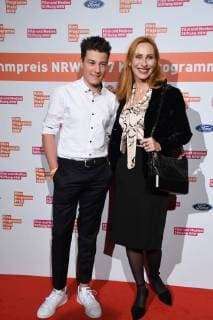 Schauspieler Oskar Keymer und Andrea Sawatzki kommt am 14.11.2017 in Köln zur Verleihung des 27. Kinoprogrammpreis NRW.
