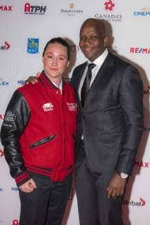 November 15, 2017 - Toronto, Ontario, Canada - Donovan Bailey and Natacha Dupuis attend the 2017 Canada s Walk of Fame at The Liberty Grand on November 15, 2017 in Toronto, Canada Toronto Canada - ZUMAm154 20171115_zap_m154_043 Copyright: xAngelxMarchinix