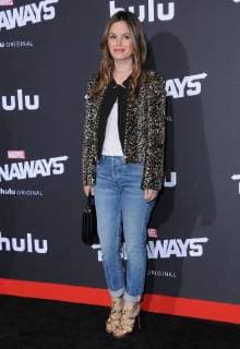 November 16, 2017 - Westwood, CA, U.S. - 16 November 2017 - Westwood, California - Rachel Bilson. Premiere Of Hulu s Marvel s Runaways held at Regency Village Theater in Westwood. Photo Credit: AdMedia Westwood U.S. - ZUMAa123 20171116_zaa_a123_249 Copyright: xBirdiexThompsonx