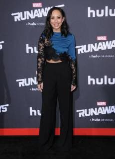 November 16, 2017 - Westwood, CA, U.S. - 16 November 2017 - Westwood, California - Cheryl Burke. Premiere Of Hulu s Marvel s Runaways held at Regency Village Theater in Westwood. Photo Credit: AdMedia Westwood U.S. - ZUMAa123 20171116_zaa_a123_328 Copyright: xBirdiexThompsonx