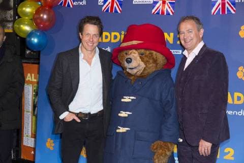 Hugh Grant Paddington Hugh Bonneville CELEBRITES Avant premiere du film Paddington 2 Paris 19 11 2017 StephenCaillet Panoramic 