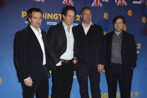 Premiere of Paddington 2 in Paris, France. Hugh Grant;Hugh Bonneville;David Heyman Paris France  562073