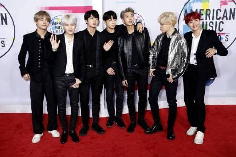 BTS Bangtan Boys bei der Verleihung der 44. American Music Awards im Microsoft Theatre. Los Angeles, 19.11.2017