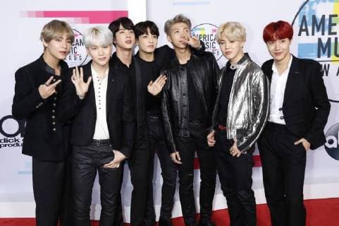 BTS Bangtan Boys bei der Verleihung der 44. American Music Awards im Microsoft Theatre. Los Angeles, 19.11.2017