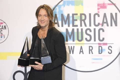 Keith Urban bei der Verleihung der 44. American Music Awards im Microsoft Theatre. Los Angeles, 19.11.2017