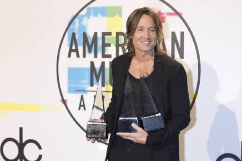 Keith Urban bei der Verleihung der 44. American Music Awards im Microsoft Theatre. Los Angeles, 19.11.2017