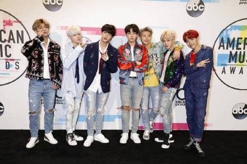 BTS Bangtan Boys bei der Verleihung der 44. American Music Awards im Microsoft Theatre. Los Angeles, 19.11.2017
