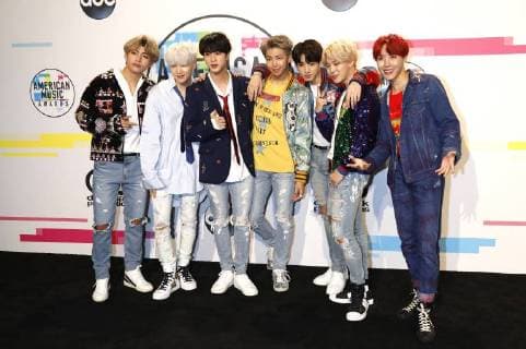 BTS Bangtan Boys bei der Verleihung der 44. American Music Awards im Microsoft Theatre. Los Angeles, 19.11.2017