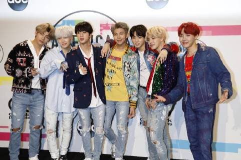 BTS Bangtan Boys bei der Verleihung der 44. American Music Awards im Microsoft Theatre. Los Angeles, 19.11.2017